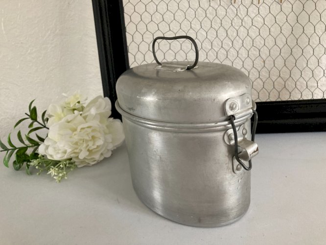 225⚜️ Ancienne Gamelle Ferradura Portugal en Aluminium Longueur 17 Cm Vintage