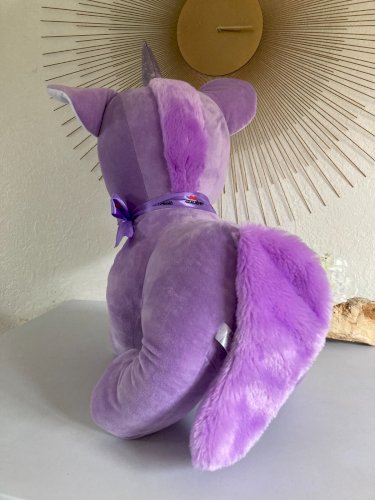 225⚜️ Grande Peluche Doudou Licorne Violet Du Parc Nigloland Hauteur 60 Cm Neuve
