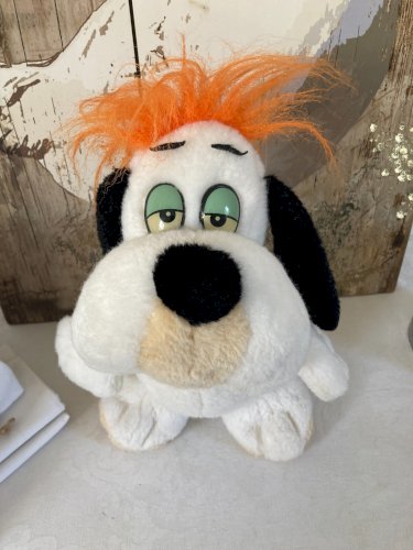 226⚜️ Ancienne Peluche Doudou Droopy Nounours Année 1989 Hauteur 30 Cm