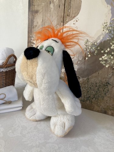 226⚜️ Ancienne Peluche Doudou Droopy Nounours Année 1989 Hauteur 30 Cm