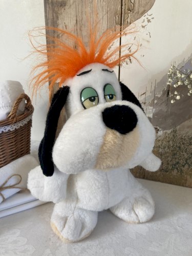 226⚜️ Ancienne Peluche Doudou Droopy Nounours Année 1989 Hauteur 30 Cm