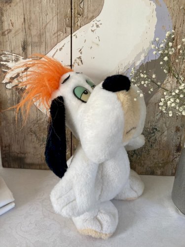 226⚜️ Ancienne Peluche Doudou Droopy Nounours Année 1989 Hauteur 30 Cm