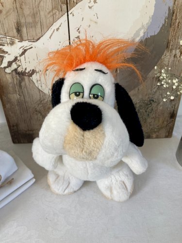 226⚜️ Ancienne Peluche Doudou Droopy Nounours Année 1989 Hauteur 30 Cm