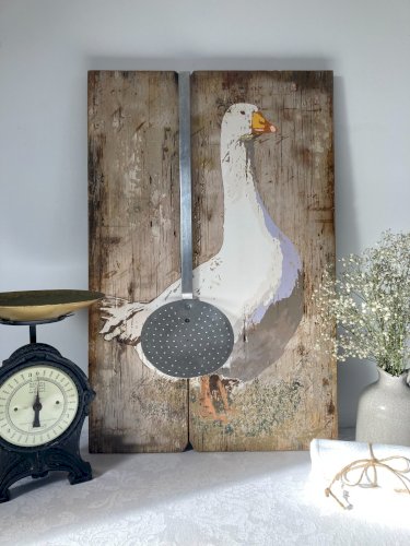 226⚜️ Déco Ancien Ustensile de Cuisine Grande Écumoire Aluminium Diamètre 16 Cm