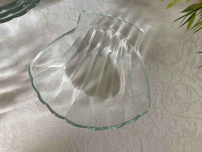226⚜️ Déco Lot de 6 Coupelles Coquilles Saint Jacques Pyrex en Verre