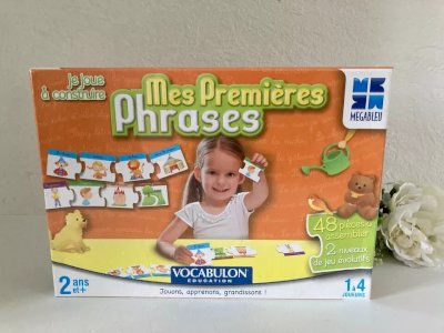 22⚜️First Sentences Vocabulon Education Let's Play Learn 48 Pieces To Assemble