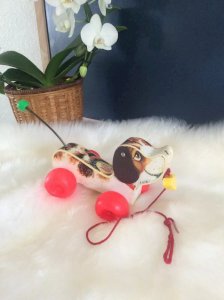 23 ⚜️ Vintage Pull Toy Little Snoopy Fisher Price Reference: 693