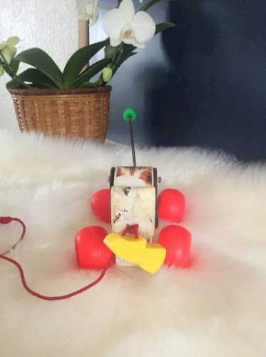 23 ⚜️ Ancien Jouet Le Chien à Tirer Little Snoopy Fisher Price Vintage Réf: 693
