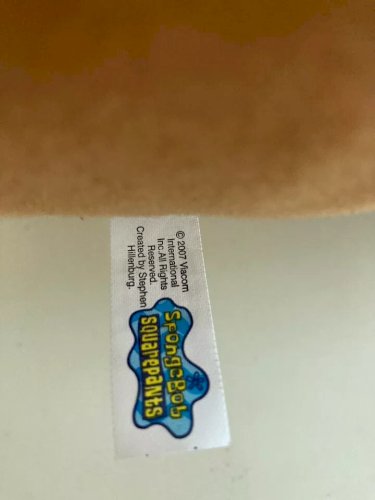 23 ⚜️  Géante Peluche Doudou Bob L'éponge Année 2007 Hauteur 60 Cm Assis