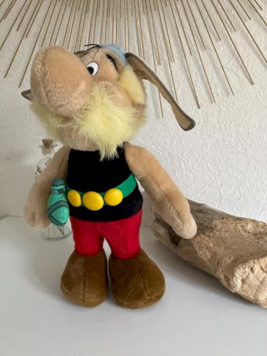 23 ⚜️ Peluche Doudou Astérix Les Éditions Albert Rene Année 1994 Vintage H 36 Cm
