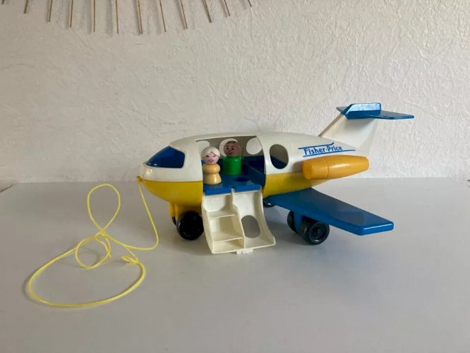 24 ⚜️  Ancien Jouet L'avion Fisher Price Réf 2360 Vintage Année 1980