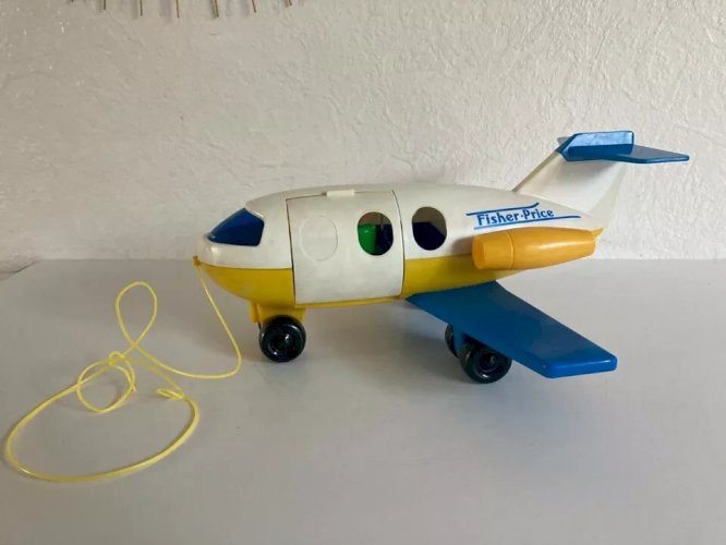 24 ⚜️  Ancien Jouet L'avion Fisher Price Réf 2360 Vintage Année 1980
