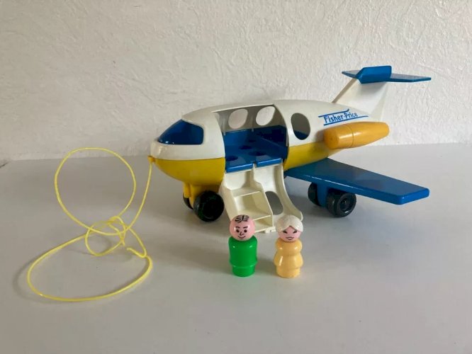 24 ⚜️  Ancien Jouet L'avion Fisher Price Réf 2360 Vintage Année 1980