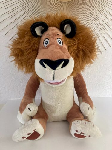 24⚜️ Grande Peluche Doudou Madagascar 2 Gipsy Le Lion Alex Hauteur 55 Cm Assis