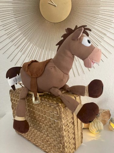 24⚜️ Peluche Doudou Le Cheval Pile-Poil Toy Story Disney Hauteur 40 Cm
