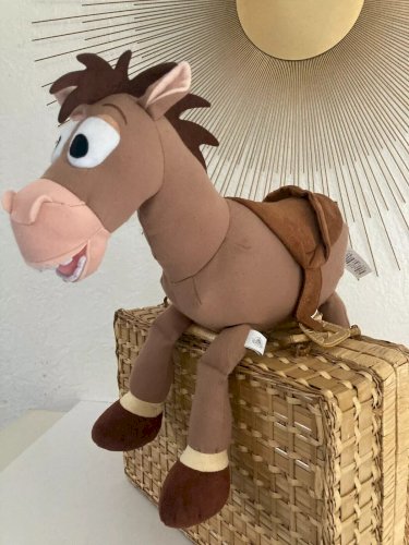 24⚜️ Peluche Doudou Le Cheval Pile-Poil Toy Story Disney Hauteur 40 Cm