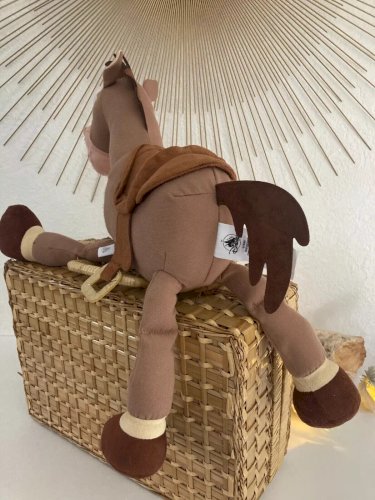 24⚜️ Peluche Doudou Le Cheval Pile-Poil Toy Story Disney Hauteur 40 Cm