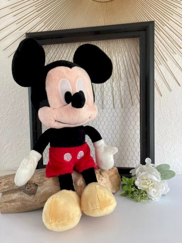 24⚜️ Peluche Doudou Mickey Disney Nicotoy Hauteur 38 Cm Assis