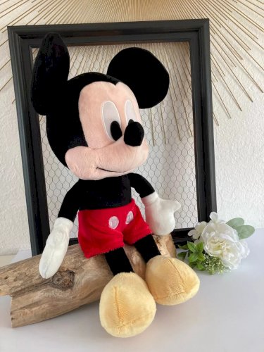 24⚜️ Peluche Doudou Mickey Disney Nicotoy Hauteur 38 Cm Assis