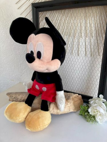 24⚜️ Peluche Doudou Mickey Disney Nicotoy Hauteur 38 Cm Assis