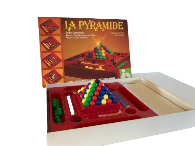 25⚜️ Ancien Jeu De Société La Pyramide Un Jeu Tactique Nathan Année 1978 Vintage