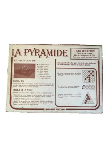 25⚜️ Ancien Jeu De Société La Pyramide Un Jeu Tactique Nathan Année 1978 Vintage