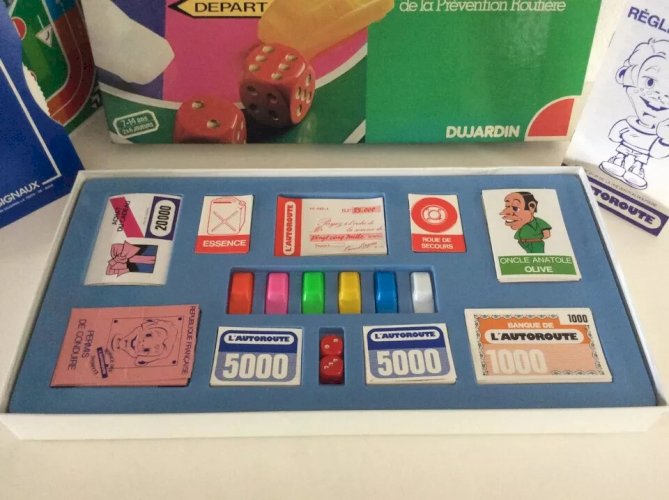 25 ⚜ Ancien Jeu De Société L'autoroute Coupe D'or De La Prévention Routière