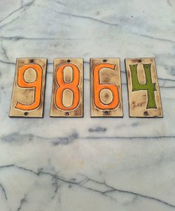 25 euro coin, vintage ceramic tiles, antique flooring