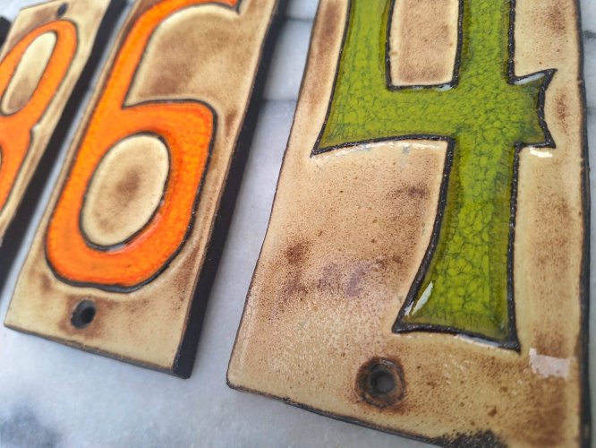 25 euros piece, carreaux de céramique vintage, carrelage ancien