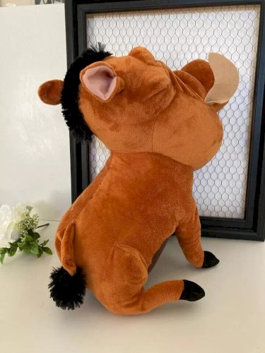 25 ⚜️ Grande Peluche Doudou Le Phacochère Pumba Disney Le Roi Lion Hauteur 40 Cm