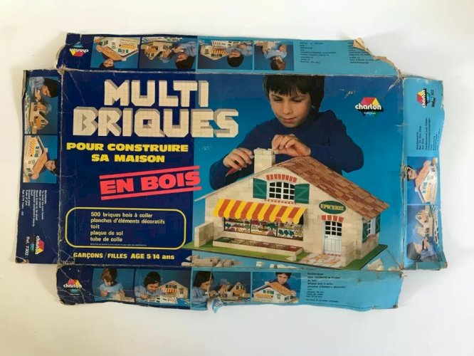 25 ⚜️  Multi Briques Charton Pour Construire Sa Maison En Bois Réf 7302 Vintage