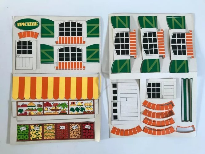 25 ⚜️  Multi Briques Charton Pour Construire Sa Maison En Bois Réf 7302 Vintage