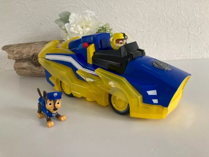 25 ⚜️ Voiture Véhicule de Luxe Pat' Patrouille Paw Patrol Chase Lumiere et Sons