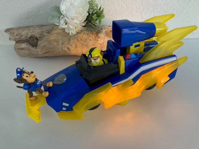 25 ⚜️ Voiture Véhicule de Luxe Pat' Patrouille Paw Patrol Chase Lumiere et Sons