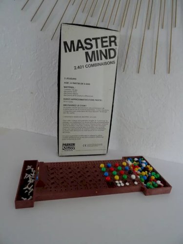 25⚜Ancien Jeu de Société Master Mind Parker 2401 Combinaisons Découvrez Le Code