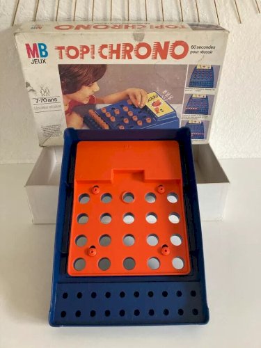 25⚜️Ancien Jeu de Société MB Top Chrono 60 Secondes Pour Réussir Complet Vintage