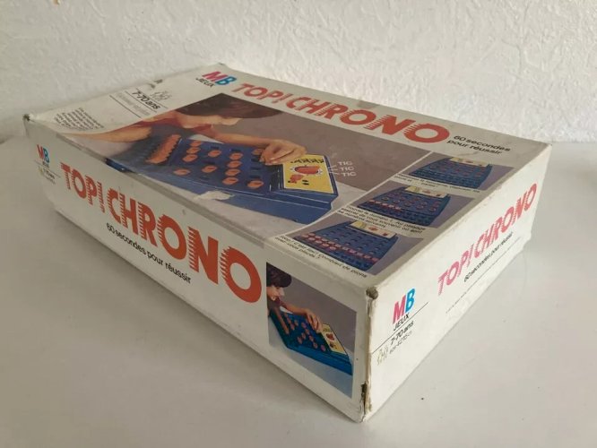 25⚜️Ancien Jeu de Société MB Top Chrono 60 Secondes Pour Réussir Complet Vintage