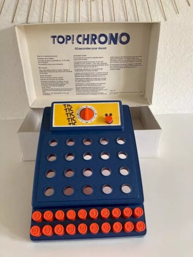 25⚜️Ancien Jeu de Société MB Top Chrono 60 Secondes Pour Réussir Complet Vintage