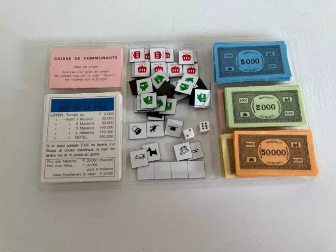 26 ⚜️ Célèbre Jeu de Société Ancien Monopoly de Voyage Édition Pocket Magnétique