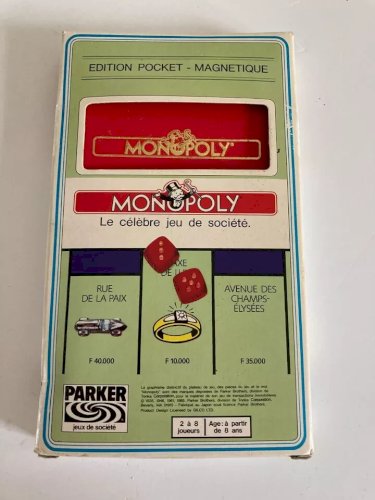 26 ⚜️ Célèbre Jeu de Société Ancien Monopoly de Voyage Édition Pocket Magnétique