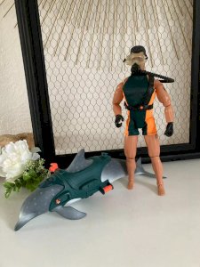 26 ⚜️ Action Man Toy Diver Figure With Dolphin Year 2002 Hasbro