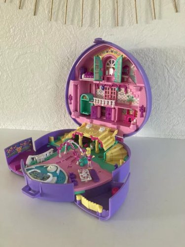 26 ⚜️ Jouet Polly Pocket Salle de Mariage Cœur Violet Année 1994 Bluebird Toy