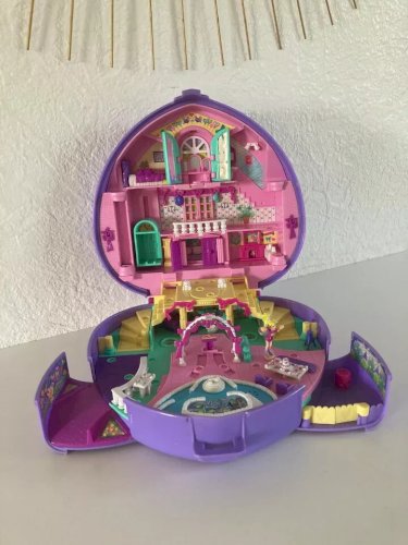 26 ⚜️ Jouet Polly Pocket Salle de Mariage Cœur Violet Année 1994 Bluebird Toy