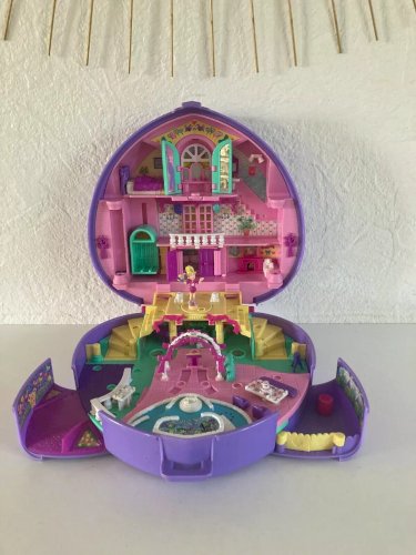 26 ⚜️ Jouet Polly Pocket Salle de Mariage Cœur Violet Année 1994 Bluebird Toy