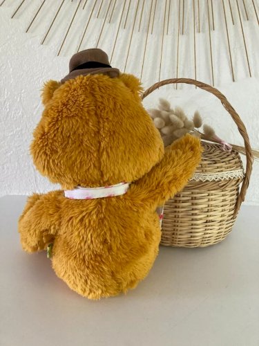 26⚜️ Peluche Doudou Le Muppet Show Fozzie IGEL Jim Henson Hauteur 30 Cm Assis