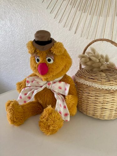 26⚜️ Peluche Doudou Le Muppet Show Fozzie IGEL Jim Henson Hauteur 30 Cm Assis