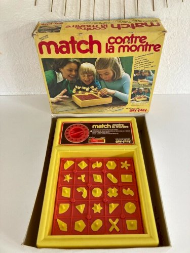 27⚜️ Ancien Jeu De Société Match Contre La Montre Jeu D'action Gay-Play Complet