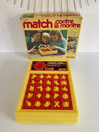 27⚜️ Ancien Jeu De Société Match Contre La Montre Jeu D'action Gay-Play Complet