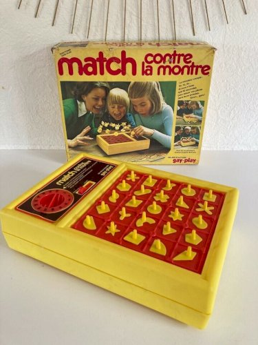 27⚜️ Ancien Jeu De Société Match Contre La Montre Jeu D'action Gay-Play Complet