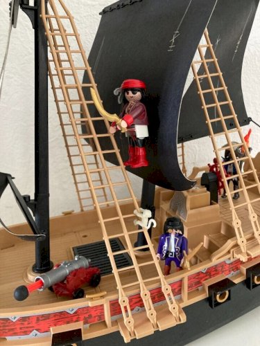 27⚜️ Bateau Pirates Des Ténèbres Playmobil Réf 6678 Vintage